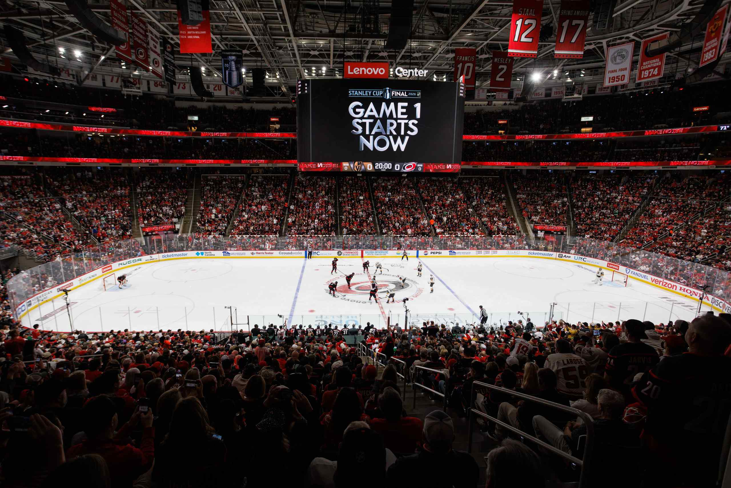 The Carolina Hurricanes home rink.